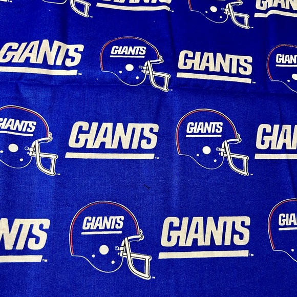 2 Pieces of Licensed New York Giants Cotton Fabric - Picture 5 of 6